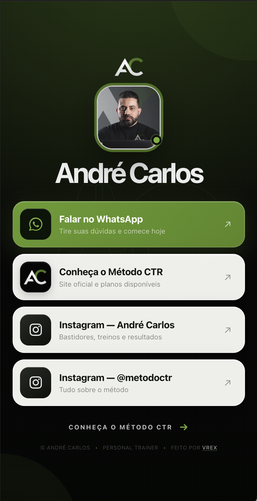 André Carlos — projeto desenvolvido pela Vrex
