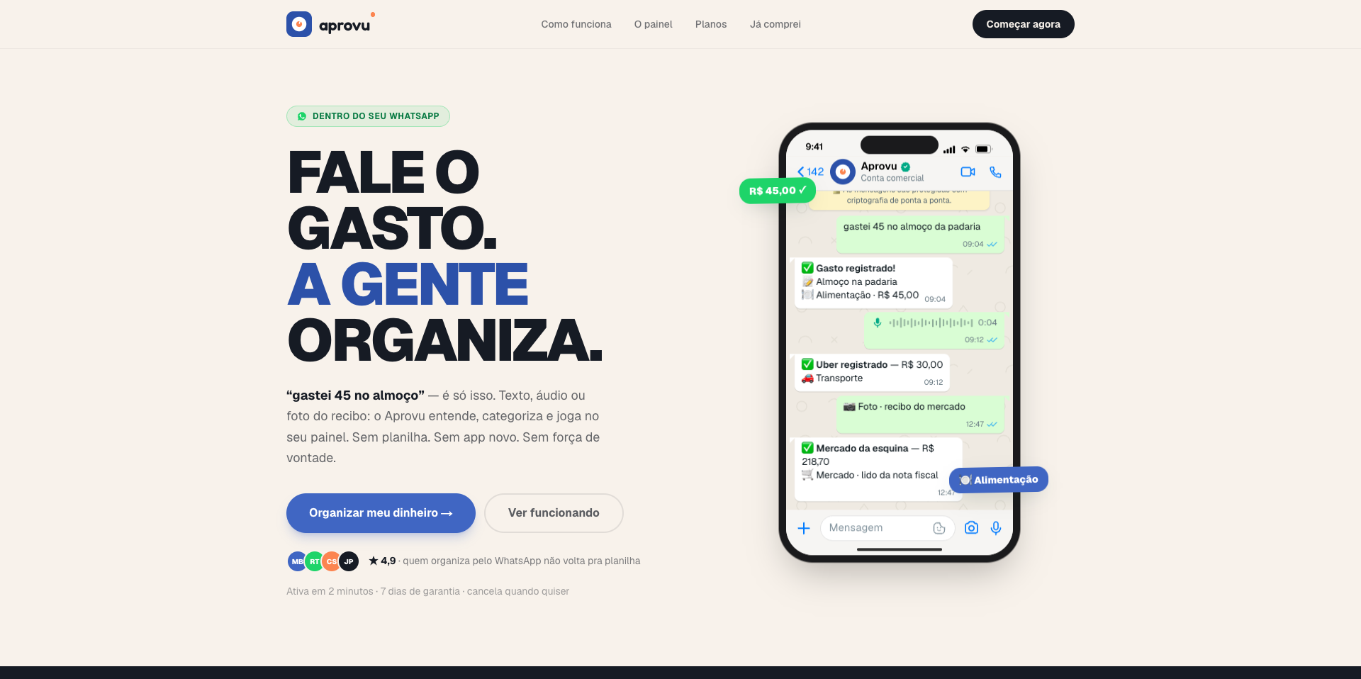Aprovu Finance — projeto desenvolvido pela Vrex
