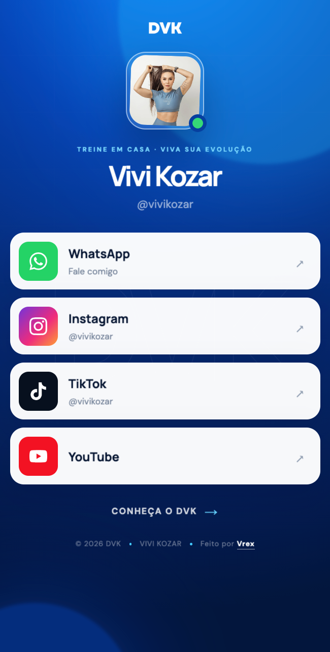 Vivi Kozar — projeto desenvolvido pela Vrex