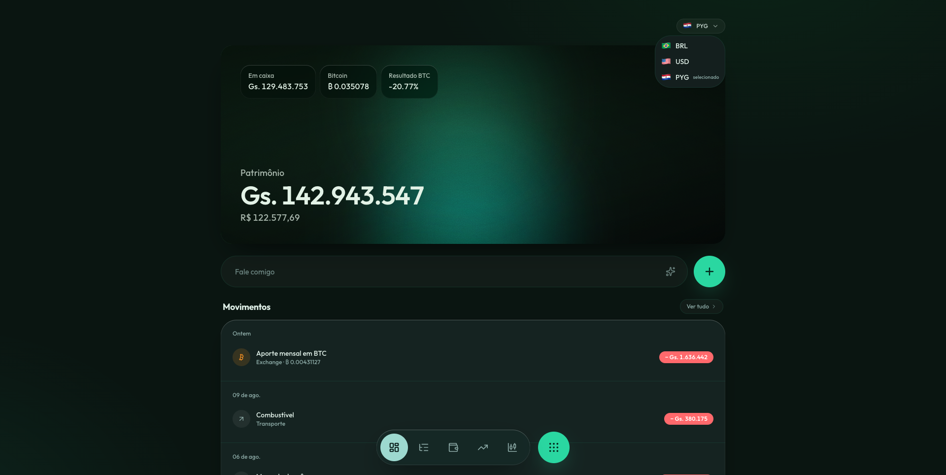 Dashboard inteligente — projeto desenvolvido pela Vrex