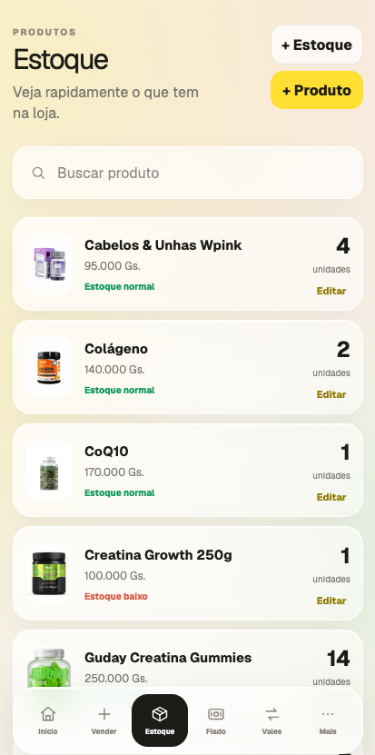 Estoque sempre à mão — projeto desenvolvido pela Vrex